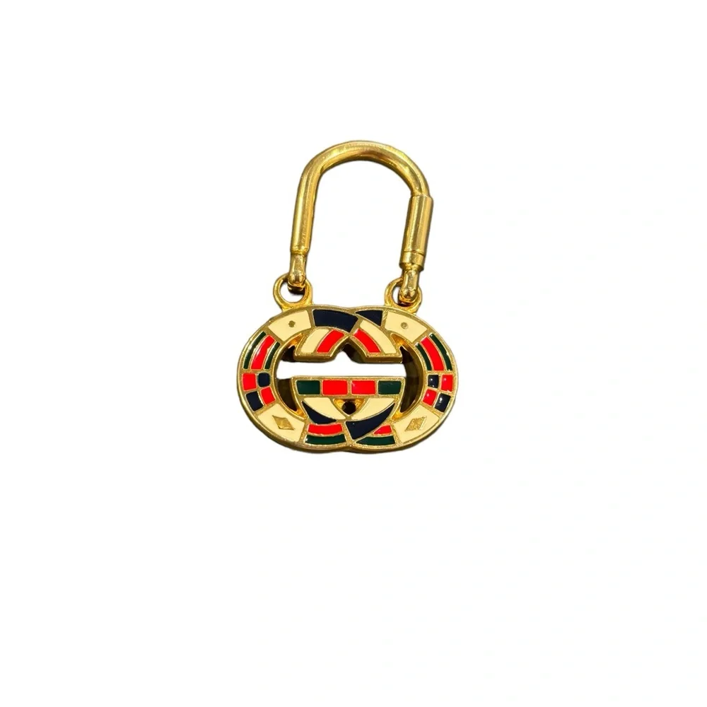 1980s Gucci bag charm rare. In EUC. Gold toned. 100% Authentic - Picture 4 of 5